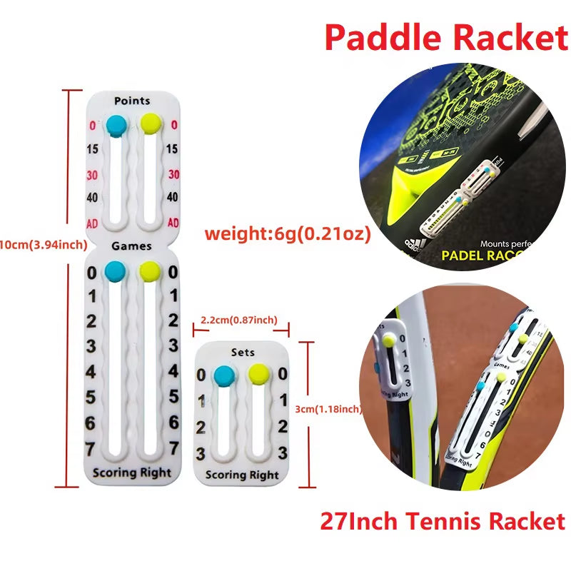 Tennis Score Keeper Scoring Right for Adult Racket Padel Tennis Racket Scorekeeper Small Score Board Counter for Tennis Trainer