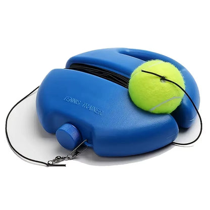 Heavy Duty Tennis Training Aids Base with Elastic Rope Ball Practice Self-Duty Rebound Tennis Trainer Partner Sparring Device