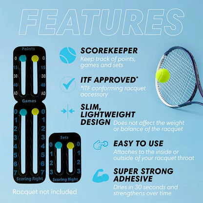 Tennis Score Keeper Scoring Right for Adult Racket Padel Tennis Racket Scorekeeper Small Score Board Counter for Tennis Trainer