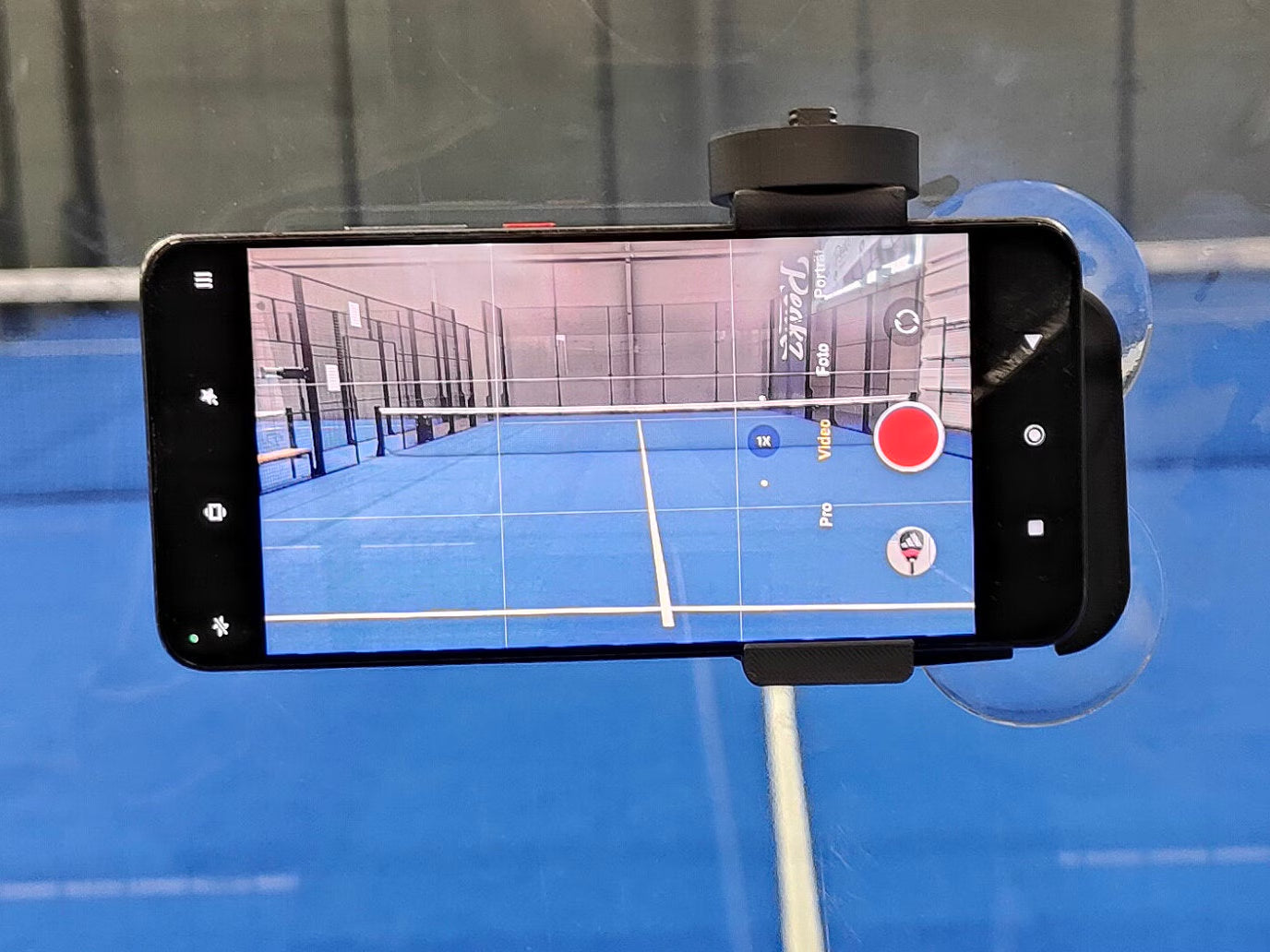 Padel Phone Mount for Video Recording - 360 Degree Adjustable - Phone Holder Padel - Squash Phone Holder - Record Padel Match